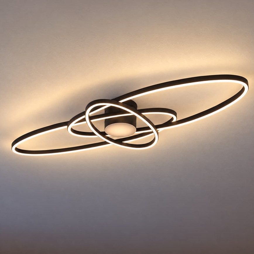 BRILAGI - dimeriu reguliuojamas LED lubinis šviestuvas APOLLO LED/58W/230V 3000-6500K 43,2x101,2 cm juodas + nuotolinis pultelis