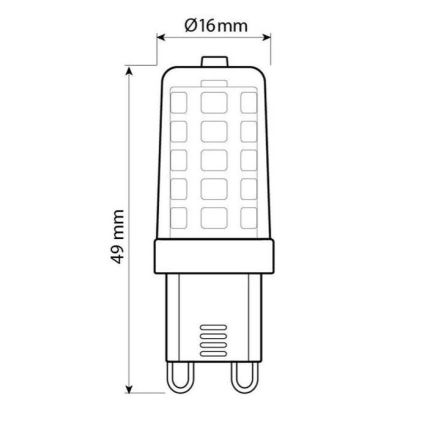 Brilagi - LED elektros lemputė G9/4W/230V 3000K