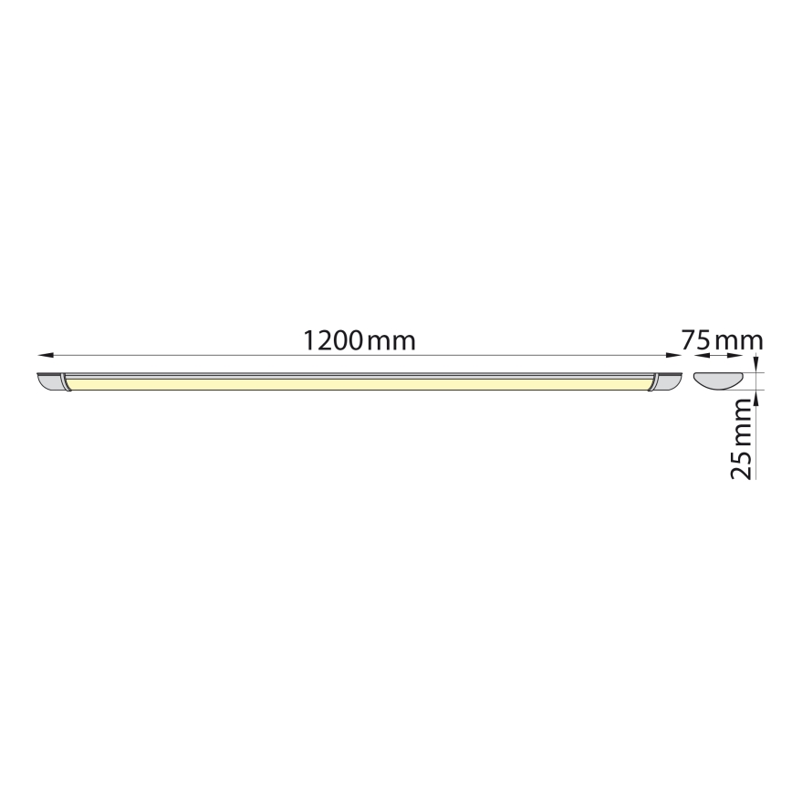 Brilagi - LED fluorescencinis šviestuvas LUMA LED/32W/230V 120 cm