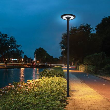 Brilagi - LED gatvės šviestuvas su 3 m stulpu URBANSPARK LED/60W/230V juodas IP65