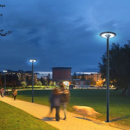 Brilagi - LED gatvės šviestuvas su 4 m stulpu URBANSPARK LED/120W/230V antracitas IP65