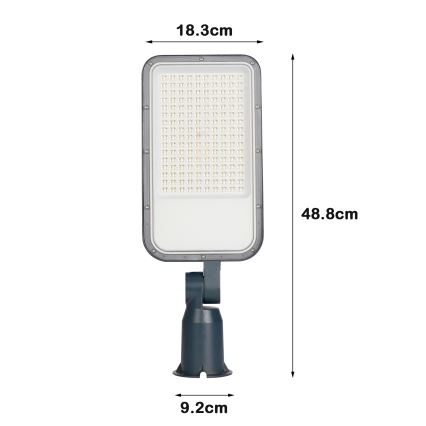 Brilagi - LED gatvės šviestuvas URBANLIGHT LED/100W/230V antracitas IP65
