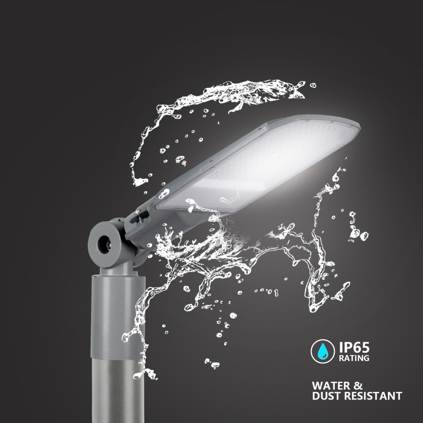 Brilagi - LED gatvės šviestuvas URBANLIGHT LED/100W/230V pilkas IP65