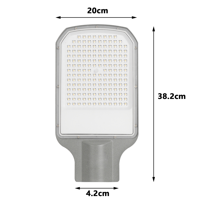 Brilagi - LED gatvės šviestuvas URBANLIGHT LED/100W/230V pilkas IP65
