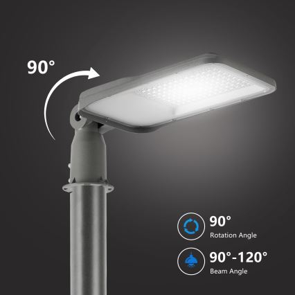 Brilagi - LED gatvės šviestuvas URBANLIGHT LED/100W/230V pilkas IP65