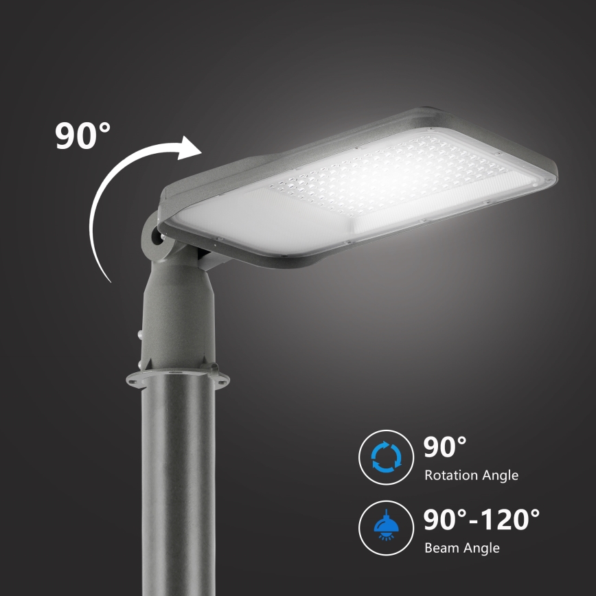 Brilagi - LED gatvės šviestuvas URBANLIGHT LED/100W/230V pilkas IP65