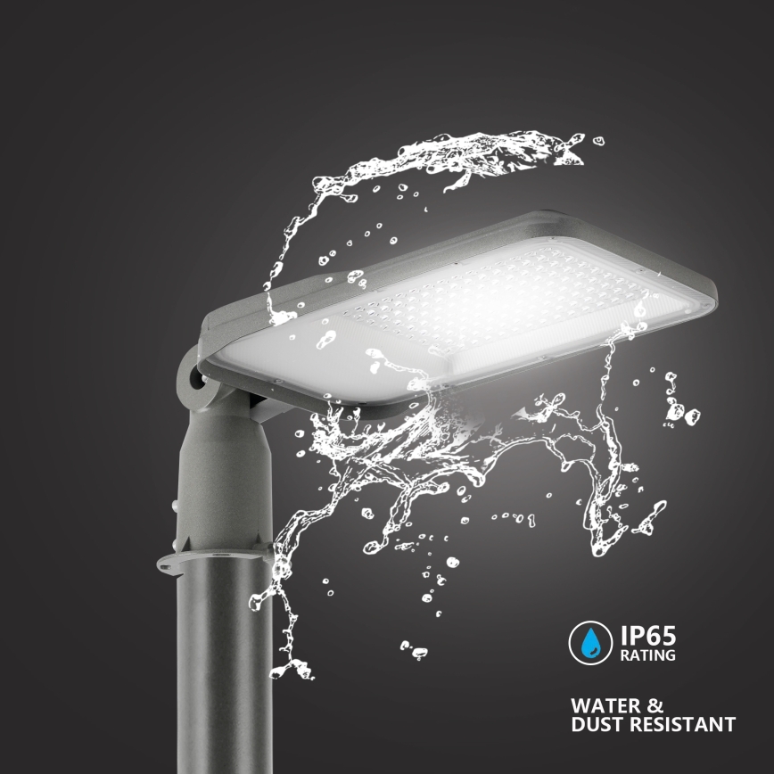 Brilagi - LED gatvės šviestuvas URBANLIGHT LED/100W/230V pilkas IP65