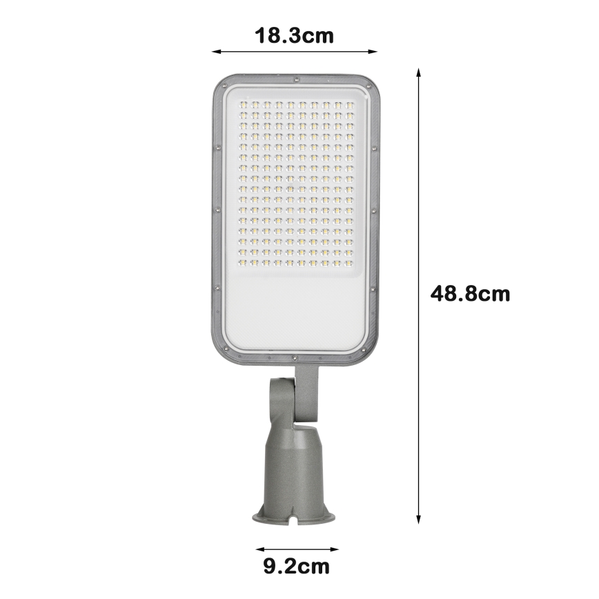 Brilagi - LED gatvės šviestuvas URBANLIGHT LED/100W/230V pilkas IP65
