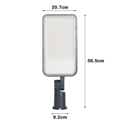 Brilagi - LED gatvės šviestuvas URBANLIGHT LED/200W/230V antracitas IP65