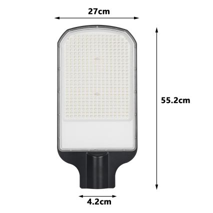 Brilagi - LED gatvės šviestuvas URBANLIGHT LED/200W/230V juodas IP65