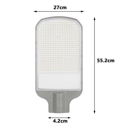 Brilagi - LED gatvės šviestuvas URBANLIGHT LED/200W/230V pilkas IP65