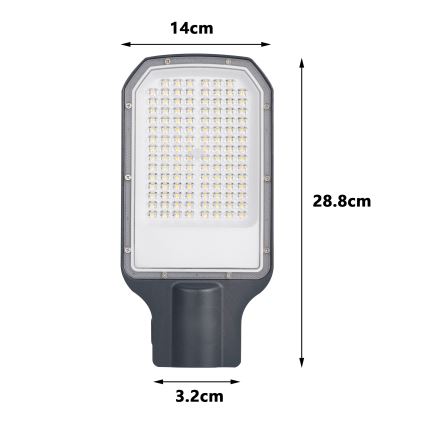 Brilagi - LED gatvės šviestuvas URBANLIGHT LED/50W/230V antracitas IP65