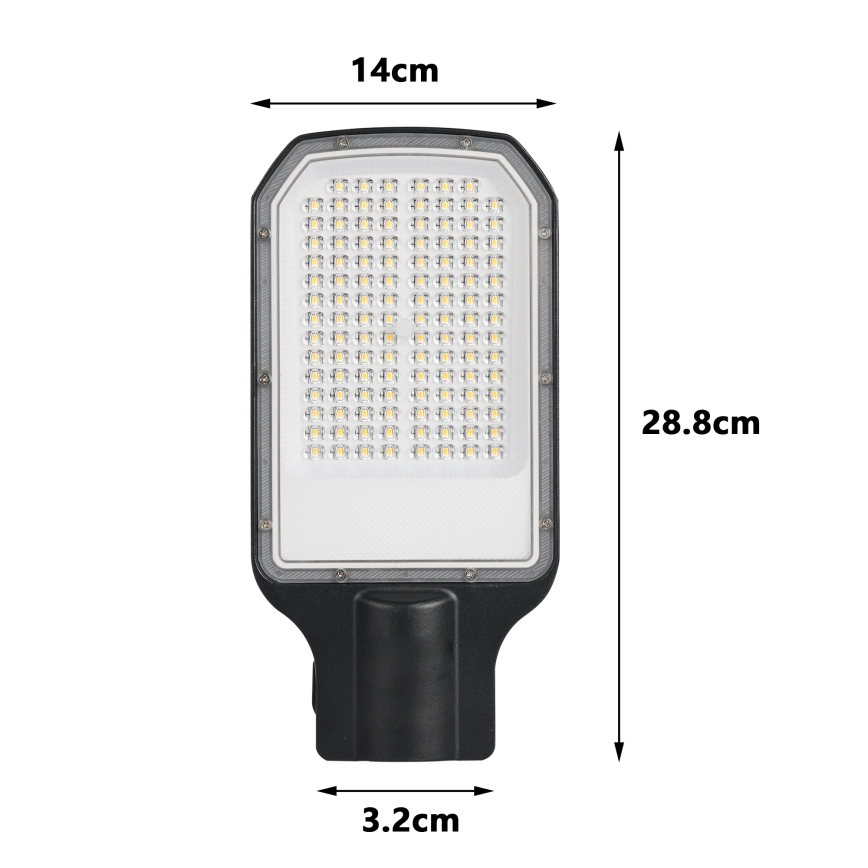 Brilagi - LED gatvės šviestuvas URBANLIGHT LED/50W/230V juodas IP65