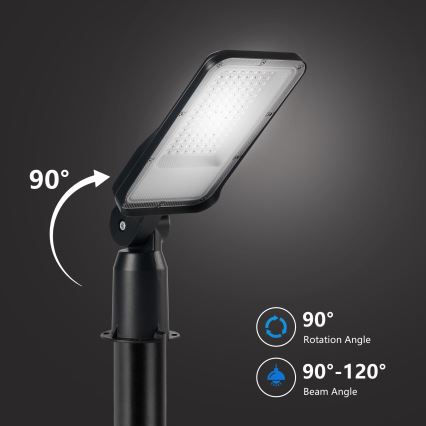 Brilagi - LED gatvės šviestuvas URBANLIGHT LED/50W/230V juodas IP65