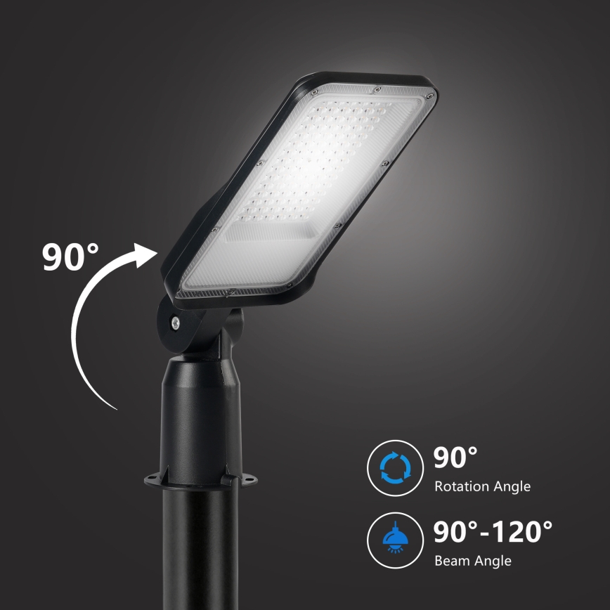 Brilagi - LED gatvės šviestuvas URBANLIGHT LED/50W/230V juodas IP65