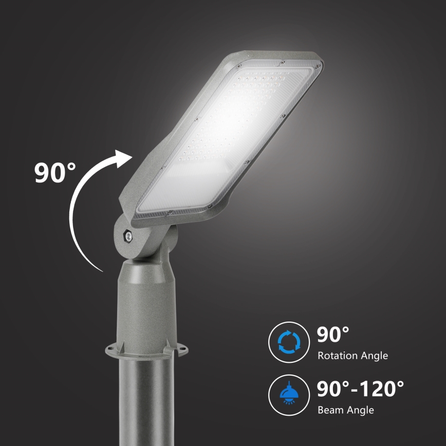 Brilagi - LED gatvės šviestuvas URBANLIGHT LED/50W/230V pilkas IP65
