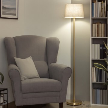 Brilagi - LED grindinė lempa CERIA 1xE27/20W/230V skersmuo 30 cm pilka/auksinė