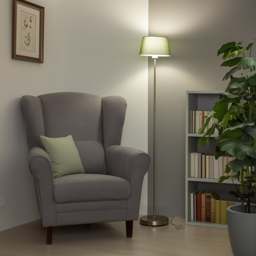 Brilagi - LED grindinė lempa CERIA 1xE27/40W/230V, skersmuo 25 cm, žalia/matinis chromas