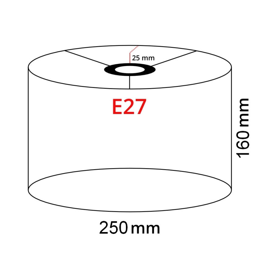 Brilagi - LED grindinė lempa CERIA 1xE27/40W/230V Ø 25 cm bambukas/matinis chromas