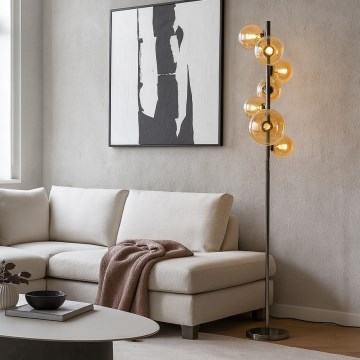 Brilagi - LED grindinė lempa MILLA 7xG9/3W/230V juodas chromas/auksinė