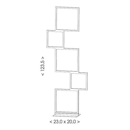 Brilagi - LED grindinė lempa SHIFT LED/36W/230V 4000K 123 cm juoda