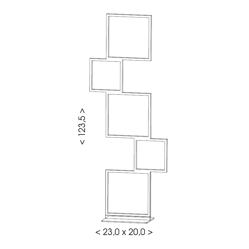 Brilagi - LED grindinė lempa SHIFT LED/36W/230V 4000K 123 cm juoda
