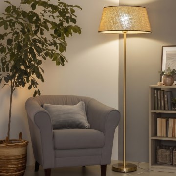 Brilagi - LED grindinis šviestuvas CERIA 1xE27/20W/230V skersmuo 50 cm smėlinė/auksinė