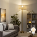BRILAGI - LED grindinis šviestuvas CERIA 1xE27/20W/230V Ø 40 cm bambukas/auksinis