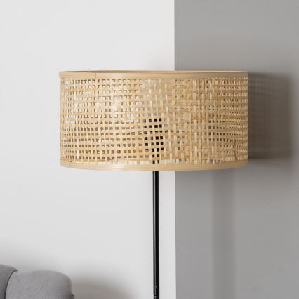 Brilagi - LED grindinis šviestuvas CERIA 1xE27/40W/230V, skersmuo 25 cm, bambukas/juoda