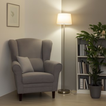 Brilagi - LED grindinis šviestuvas CERIA 1xE27/40W/230V skersmuo 30 cm smėlinė/matinis chromas