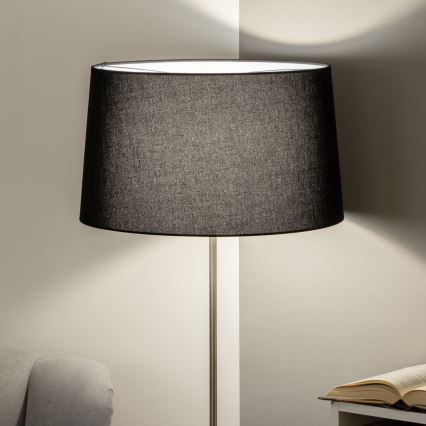 Brilagi - LED grindinis šviestuvas CERIA 1xE27/40W/230V Ø 45 cm juodas/matinis chromas