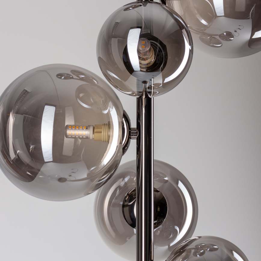 BRILAGI - LED grindinis šviestuvas MILLA 7xG9/3W/230V juodas chromas/dūminis