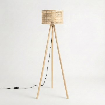 Brilagi - LED grindų lempa CERIA 1xE27/60W/230V skersmuo 25 cm smėlinė