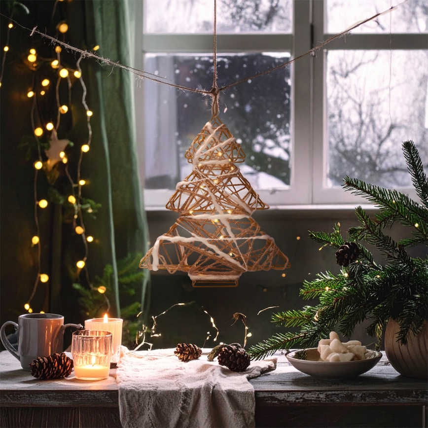 Brilagi - LED kalėdinė dekoracija, eglutė, maitinama 2x AA
