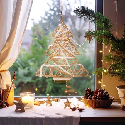 Brilagi - LED kalėdinė dekoracija, eglutė, maitinama 2x AA