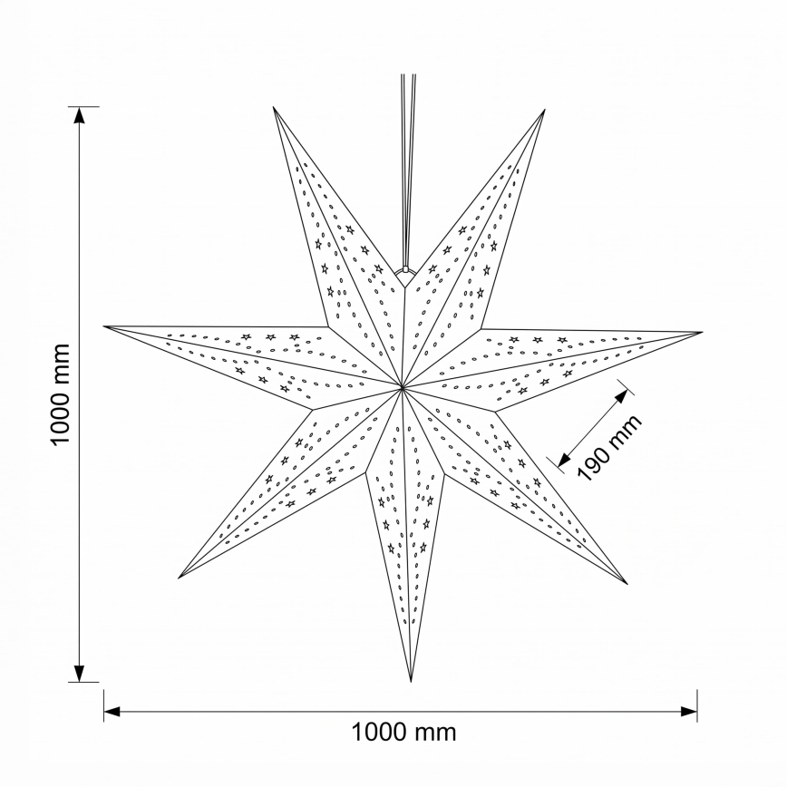BRILAGI - LED Kalėdinė dekoracija LED/2xAA 100 cm žvaigždė