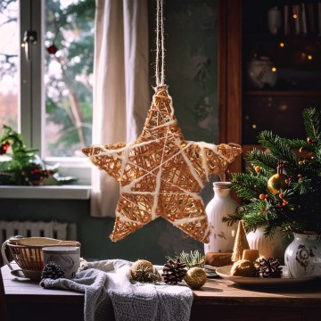 Brilagi - LED Kalėdinė dekoracija LED/2xAA 30x28 cm žvaigždė