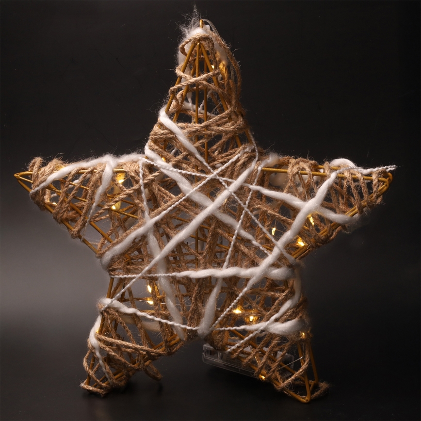 Brilagi - LED Kalėdinė dekoracija LED/2xAA 30x28 cm žvaigždė