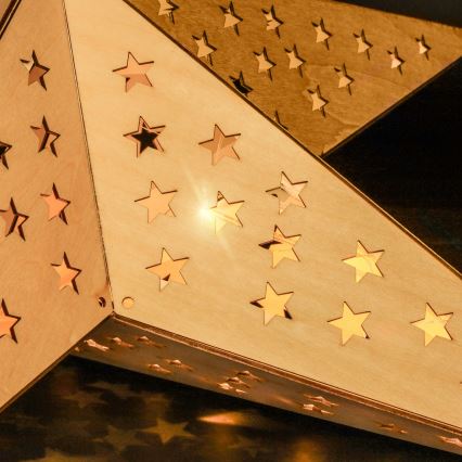 Brilagi - LED kalėdinė dekoracija LED/2xAA 59x55 cm žvaigždė