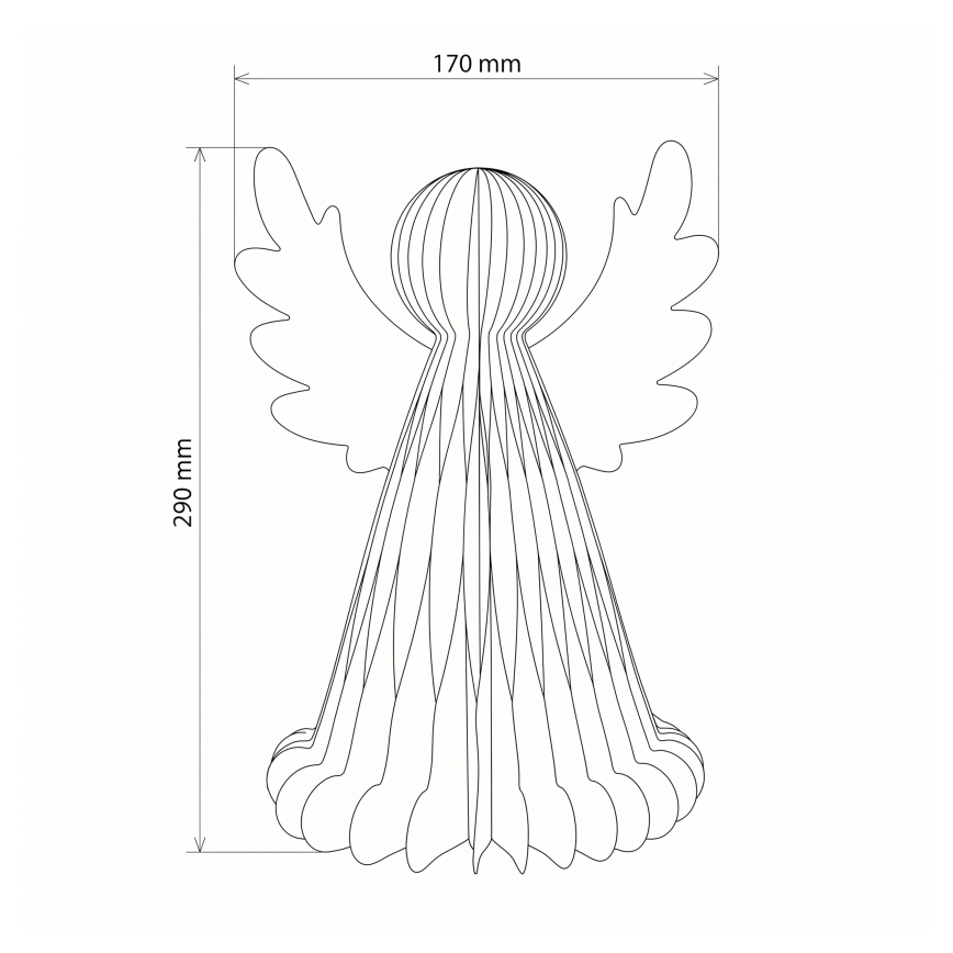 BRILAGI - LED Kalėdinė dekoracija LED/2xAA angelas