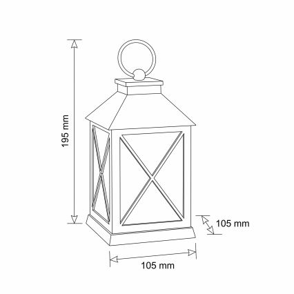 BRILAGI - LED Kalėdinė dekoracija LED/2xAA baltas žibintas