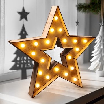 Brilagi - LED kalėdinė dekoracija LED/2xAA žvaigždė