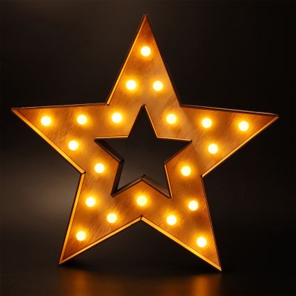 Brilagi - LED kalėdinė dekoracija LED/2xAA žvaigždė