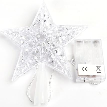 BRILAGI - Kalėdinė LED dekoracija LED/3xAA 21 cm žvaigždė šiltai balta