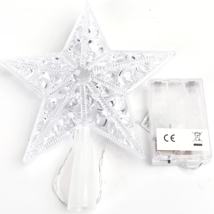 BRILAGI - Kalėdinė LED dekoracija LED/3xAA 21 cm žvaigždė šiltai balta