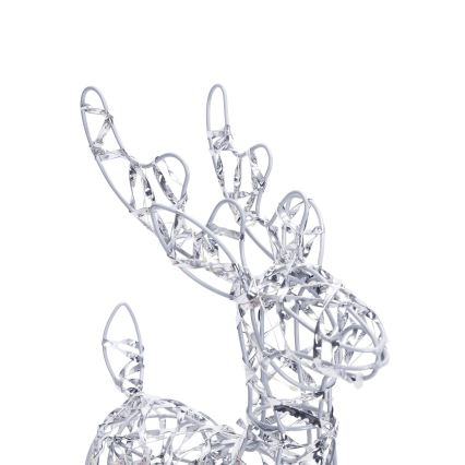 BRILAGI - LED Kalėdinė dekoracija LED/3xAA 42 cm elnias šiltai balta/sidabrinė