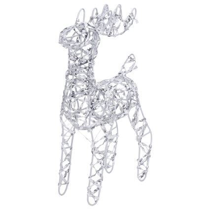 BRILAGI - LED Kalėdinė dekoracija LED/3xAA 42 cm elnias šiltai balta/sidabrinė