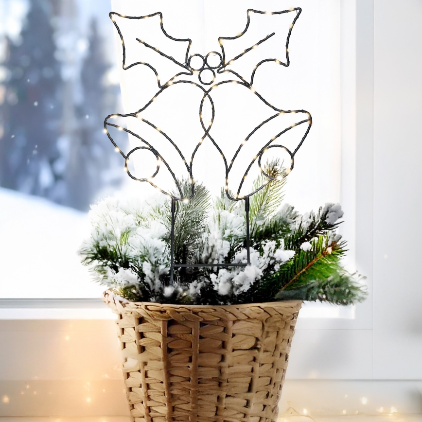 Brilagi - LED kalėdinė dekoracija LED/3xAA IP44 varpeliai