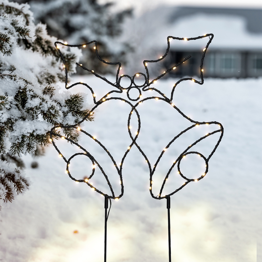 Brilagi - LED kalėdinė dekoracija LED/3xAA IP44 varpeliai