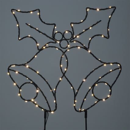 Brilagi - LED kalėdinė dekoracija LED/3xAA IP44 varpeliai